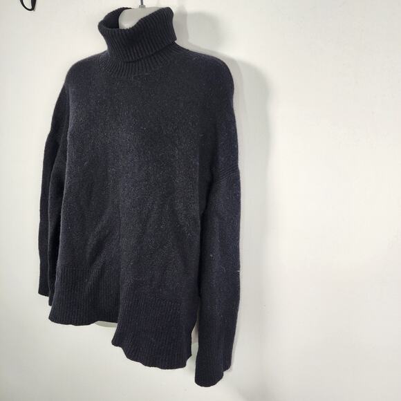 J. Crew Womens Turtleneck Sweater Supersoft Yarn Small Black Wool Alpaca BD143 - Picture 5 of 12